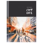 Скетчбук 100л., А5 BG "City life", 7БЦ, глянцевая ламинация, 100г/м2