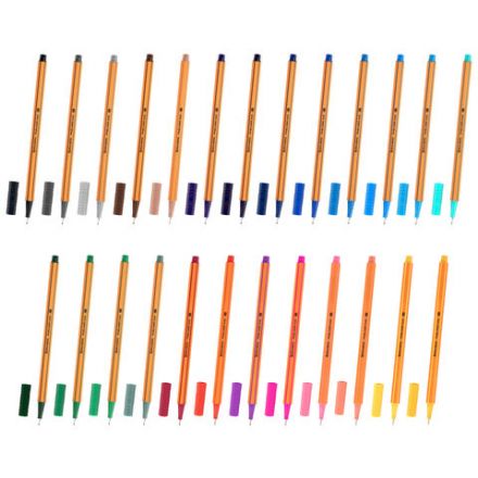 Ручки капиллярные (линеры) 25 ЦВЕТОВ, BRAUBERG "FINE 040", шестигранные, линия 0,4 мм, 144145 Ручки капиллярные (линеры) 25 ЦВЕТОВ, BRAUBERG "FINE 040", шестигранные, линия 0,4 мм, 144145