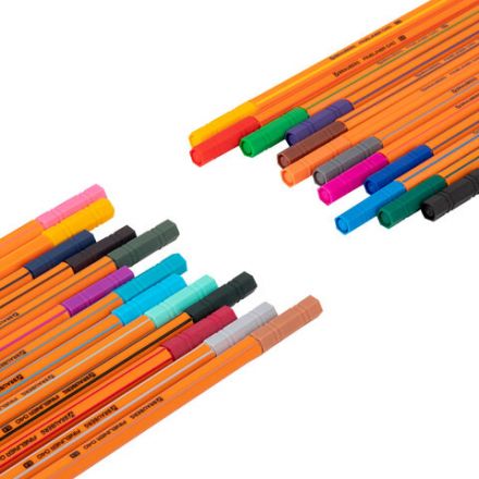 Ручки капиллярные (линеры) 25 ЦВЕТОВ, BRAUBERG "FINE 040", шестигранные, линия 0,4 мм, 144145 Ручки капиллярные (линеры) 25 ЦВЕТОВ, BRAUBERG "FINE 040", шестигранные, линия 0,4 мм, 144145