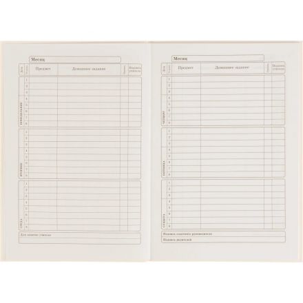 Дневник школьный 40л. БЕЛЫЙ-1, 1-11 классы, Д40-6883
