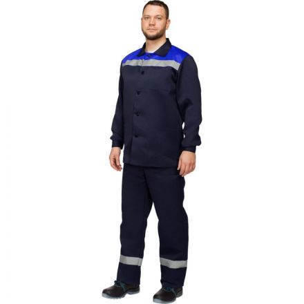 Костюм рабочий летний муж. л16-КБР с СОП син/вас (р.60-62) 182-188 Костюм рабочий летний муж. л16-КБР с СОП син/вас (р.60-62) 182-188