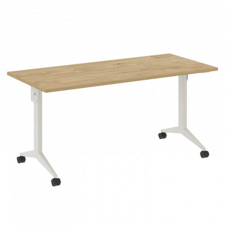 X-Pull Стол складной мобильный X.M-4.7 Тиквуд светлый/Белый металл 1580*720*753