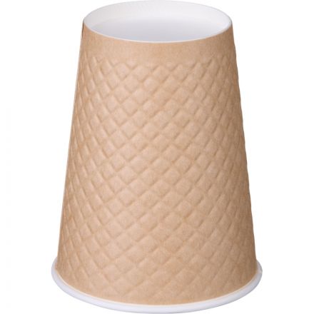 Стакан одноразовый бум двухслойный d-90мм 300мл Waffle Craft (25шт/уп)