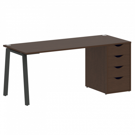 Home Office Стол письменный VR.SP-3-178.4.A Венге/Антрацит металл 1780*720*750