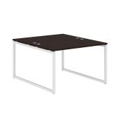 Стол 2-х местный XQWST 1214 Легно темный/Белый 1200х1406х750