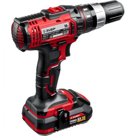 Дрель-шуруповерт аккум. ударн. ЗУБР Мастер 18В, 2х2.0Ач, 40Нм (ДШУ-185-22) Дрель-шуруповерт аккум. ударн. ЗУБР Мастер 18В, 2х2.0Ач, 40Нм (ДШУ-185-22)