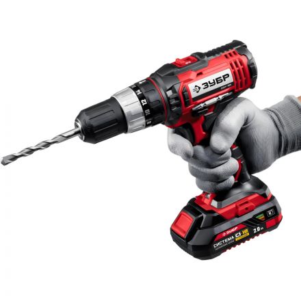 Дрель-шуруповерт аккум. ударн. ЗУБР Мастер 18В, 2х2.0Ач, 40Нм (ДШУ-185-22) Дрель-шуруповерт аккум. ударн. ЗУБР Мастер 18В, 2х2.0Ач, 40Нм (ДШУ-185-22)