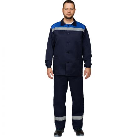 Костюм рабочий летний муж. л16-КПК с СОП син/вас (р.52-54) 182-188 Костюм рабочий летний муж. л16-КПК с СОП син/вас (р.52-54) 182-188