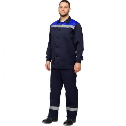 Костюм рабочий летний муж. л16-КПК с СОП син/вас (р.52-54) 182-188 Костюм рабочий летний муж. л16-КПК с СОП син/вас (р.52-54) 182-188