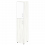 Yalta Шкаф узкий LT.SU-1.7 R (L) white Снежная патина/Стекло white 400*450*1987