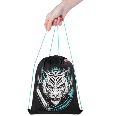 Мешок для обуви ПИФАГОР, 1 отделение, 42х34 см, "White tiger", 272389 Мешок для обуви ПИФАГОР, 1 отделение, 42х34 см, "White tiger", 272389