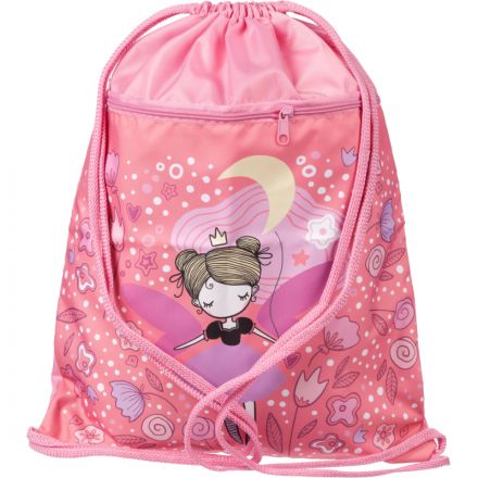 Мешок для обуви Комус Класс Фея, 360х470 мм, карман, МО-26-2 Мешок для обуви Комус Класс Фея, 360х470 мм, карман, МО-26-2