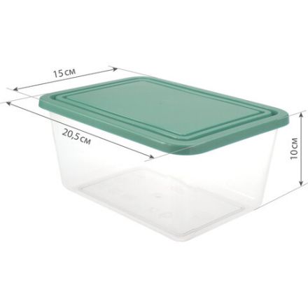 Контейнер 2 л, с крышкой, герметичный, универсальный, хранение и СВЧ, 10х15х20,5 см, IDEA, М 1453 Контейнер 2 л, с крышкой, герметичный, универсальный, хранение и СВЧ, 10х15х20,5 см, IDEA, М 1453