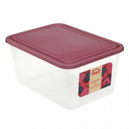 Контейнер 2 л, с крышкой, герметичный, универсальный, хранение и СВЧ, 10х15х20,5 см, IDEA, М 1453 Контейнер 2 л, с крышкой, герметичный, универсальный, хранение и СВЧ, 10х15х20,5 см, IDEA, М 1453