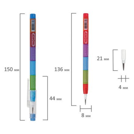 Карандаш сегментный ПИФАГОР "Таблица умножения", HB, корпус ассорти, с ластиком, 181482 Карандаш сегментный ПИФАГОР "Таблица умножения", HB, корпус ассорти, с ластиком, 181482