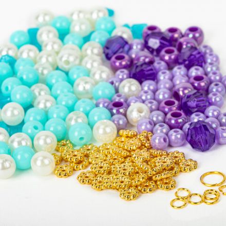 Набор для создания бижутерии и украшений BEADS SET РУСАЛКИ, 188 элементов, BRAUBERG KIDS, 664700 Набор для создания бижутерии и украшений BEADS SET РУСАЛКИ, 188 элементов, BRAUBERG KIDS, 664700