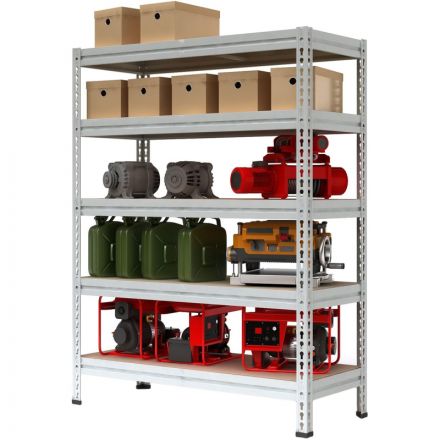 Стеллаж металлический P_МС-Т 15515-2.5  с 5-ю полками 1550х535х2500