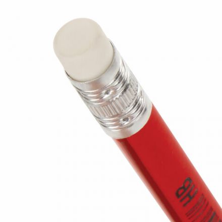 Карандаш чернографитный STAFF "Basic" BLP-744, 1 шт., НВ, с ластиком, пластик, корпус ассорти, 181744