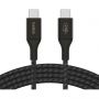 Кабель Belkin (CAB015bt2MBK)BoostCh.240W USB-C to USB-C Braided 2м. черный