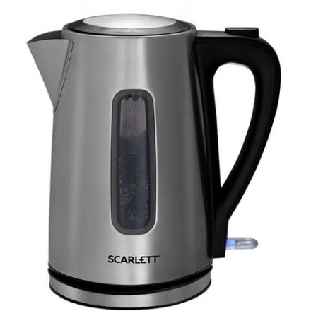 Чайник SCARLETT SC-EK21S13, 1,7 л, 2200 Вт, закрытый нагревательный элемент, стальной Чайник SCARLETT SC-EK21S13, 1,7 л, 2200 Вт, закрытый нагревательный элемент, стальной