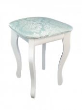 Табурет Тея эмаль белая/прованс голубой Табурет Тея эмаль белая/прованс голубой