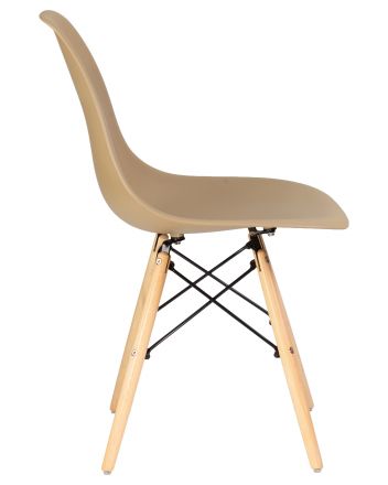 Стул обеденный DOBRIN DSW, ножки светлый бук, цвет бежевый (GR-03) Стул обеденный DOBRIN DSW, ножки светлый бук, цвет бежевый (GR-03)
