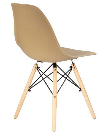 Стул обеденный DOBRIN DSW, ножки светлый бук, цвет бежевый (GR-03) Стул обеденный DOBRIN DSW, ножки светлый бук, цвет бежевый (GR-03)