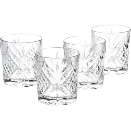 Набор стаканов низких для виски ВРЕМЯ ДЕГУСТАЦИЙ 4шт 300мл (P9244)