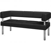 Диван MV_ Комус Мебель Balance 3-мест. (Bu3-2)  к/з Or.16/Ec.3001 черн