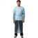 Халат н/с , на завязк, рук.рез, дл.140см, XL, пл 25, голуб, 10 шт/уп