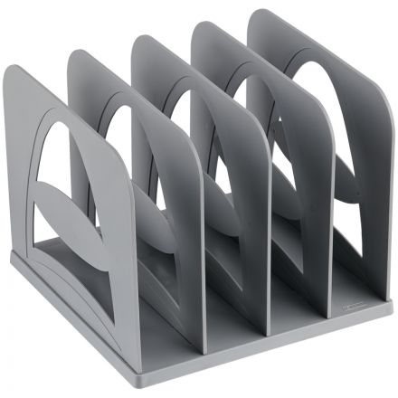 Лоток-сортер вертикальный СТАММ, сборный, 4 отделения, серый Лоток-сортер вертикальный СТАММ, сборный, 4 отделения, серый