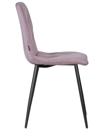 Стул обеденный DOBRIN CHILLY ROMBO, Лавандовый Simple 48, основание черное