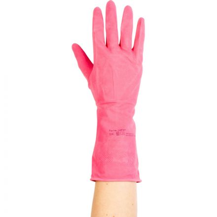 Перчатки резиновые Paclan Practi Comfort розовые 4076614 р.L Перчатки резиновые Paclan Practi Comfort розовые 4076614 р.L