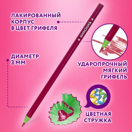 Карандаши цветные ЮНЛАНДИЯ "КАРНАВАЛ", 24 цвета, трехгранные, грифель 3 мм, 181686 Карандаши цветные ЮНЛАНДИЯ "КАРНАВАЛ", 24 цвета, трехгранные, грифель 3 мм, 181686