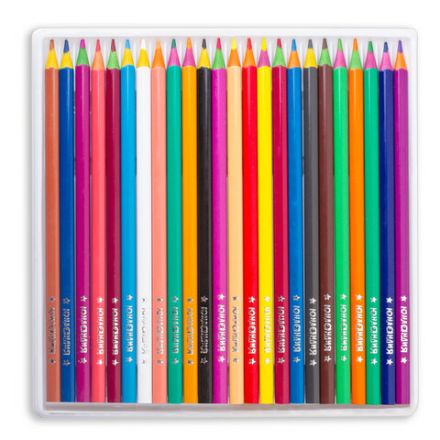 Карандаши цветные ЮНЛАНДИЯ "КАРНАВАЛ", 24 цвета, трехгранные, грифель 3 мм, 181686 Карандаши цветные ЮНЛАНДИЯ "КАРНАВАЛ", 24 цвета, трехгранные, грифель 3 мм, 181686