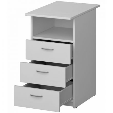 Тумба SP Бюджет приставная 2557-Р.290 (402985) 400х600х740 Белый шагрень