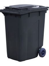 Мусорный контейнер 360л.  серый