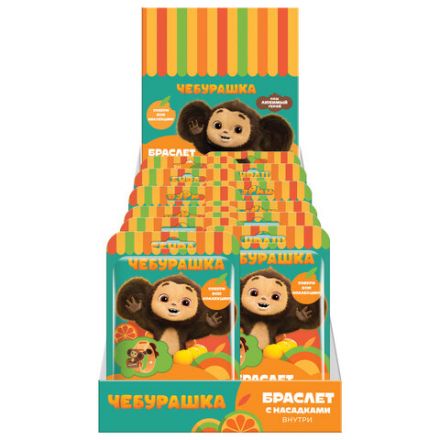 Браслет детский с насадками ЧЕБУРАШКА, АССОРТИ, КФ, УТ56389 Браслет детский с насадками ЧЕБУРАШКА, АССОРТИ, КФ, УТ56389