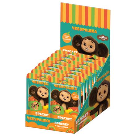 Браслет детский с насадками ЧЕБУРАШКА, АССОРТИ, КФ, УТ56389 Браслет детский с насадками ЧЕБУРАШКА, АССОРТИ, КФ, УТ56389