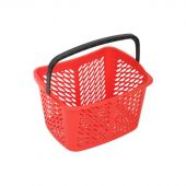 Корзина покупательская REK_Комус Мебель B20C.ECO.RD.BL 20л красн. с чер.руч