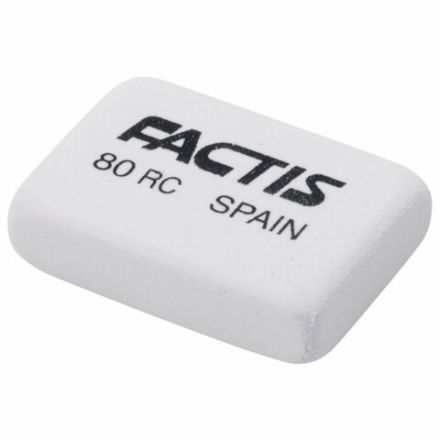 Ластик FACTIS 80 RC (Испания), 28х20х7 мм, белый, прямоугольный, CNF80RC Ластик FACTIS 80 RC (Испания), 28х20х7 мм, белый, прямоугольный, CNF80RC