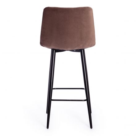 Стул полубарный CHILLY (mod. 7095пб ), ткань/металл, 55x44x94 см, высота до сиденья 66 см, коричневый barkhat 12/черный Стул полубарный CHILLY (mod. 7095пб ), ткань/металл, 55x44x94 см, высота до сиденья 66 см, коричневый barkhat 12/черный