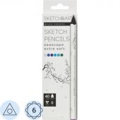 Набор карандашей СКЕТЧ ЦВ.SKETCH&ARTУТОЛ.,4ММ,МОР.ПЕЙЗАЖ6ЦВ.,30-0118/08 Набор карандашей СКЕТЧ ЦВ.SKETCH&ARTУТОЛ.,4ММ,МОР.ПЕЙЗАЖ6ЦВ.,30-0118/08