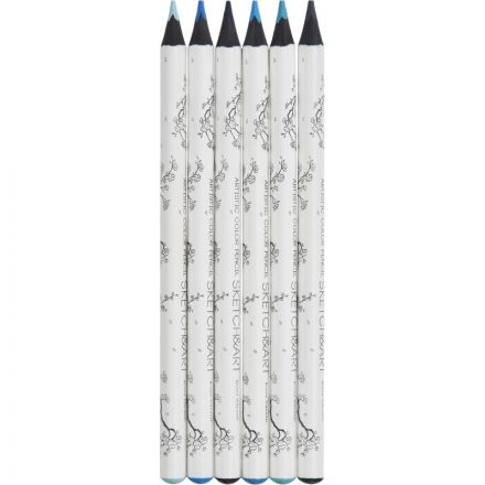 Набор карандашей СКЕТЧ ЦВ.SKETCH&ARTУТОЛ.,4ММ,МОР.ПЕЙЗАЖ6ЦВ.,30-0118/08