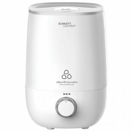 Увлажнитель воздуха SCARLETT SC-AH986M22, объем бака 3,8 л, 25 Вт, арома-контейнер, белый Увлажнитель воздуха SCARLETT SC-AH986M22, объем бака 3,8 л, 25 Вт, арома-контейнер, белый
