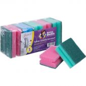 Губки для мытья посуды Профи5 (5 шт/уп) Мск Губки для мытья посуды Профи5 (5 шт/уп) Мск