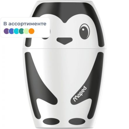 Точилка Maped SHAKKY 1 отв, с контейнером, декорированная, ассорти