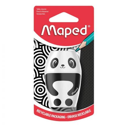 Точилка Maped SHAKKY 1 отв, с контейнером, декорированная, ассорти