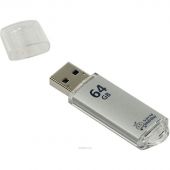 Флеш-память Smartbuy V-Cut, 64Gb, USB 2.0, сереб, SB64GBVC-S