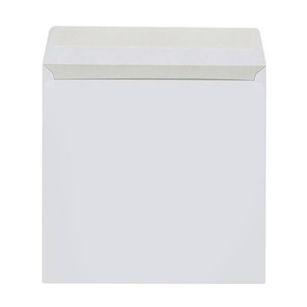 Конверты для CD/DVD (125х125 мм) с окном, бумажные, клей декстрин, КОМПЛЕКТ 100 шт., 201070.100